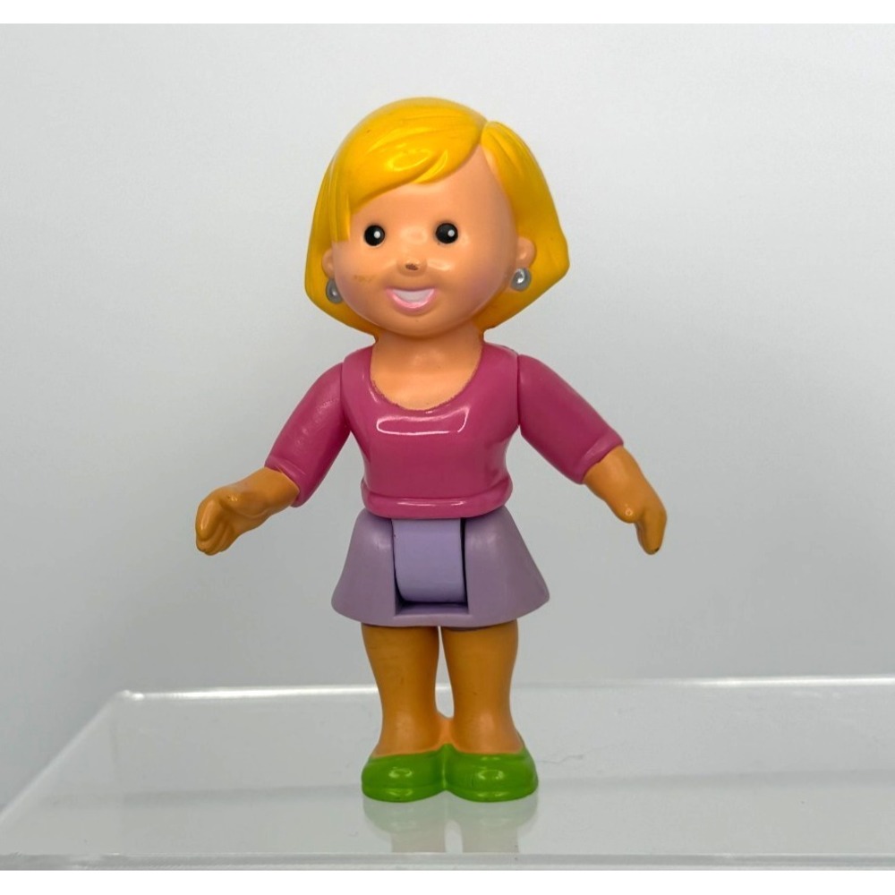 Fisher Price My First Dollhouse MOM Pink Blonde Replacement 4"